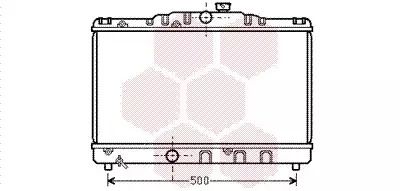 Радіатор охолодження двигуна TOYOTA COROLLA, Van Wezel (53002115)