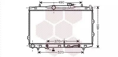 Радіатор охолодження двигуна KIA CERATO, Van Wezel (83002075)