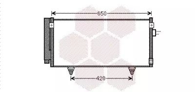 Радиатор, конденсор кондиционера SUBARU FORESTER, Van Wezel (51005077)