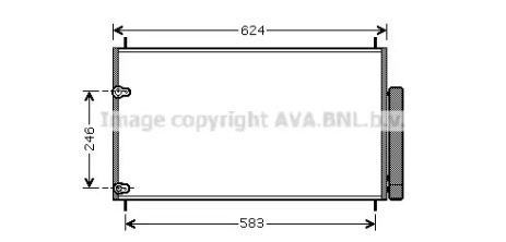 Радіатор, конденсор кондиціонера TOYOTA COROLLA, AVA COOLING (TOA5405D)