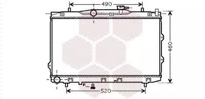 Радіатор охолодження двигуна KIA CERATO, Van Wezel (83002074)