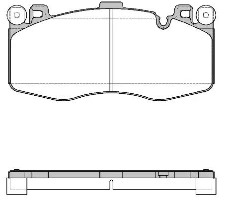 Комплект гальмівних колодок, дискове гальмо BMW X6, REMSA (173300)