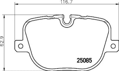 Комплект тормозных колодок, дисковый тормоз LAND ROVER, BREMBO (P44025)