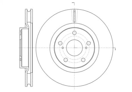 Диск тормозной EMGRAND EC8, TOYOTA CAMRY, REMSA (6125910)