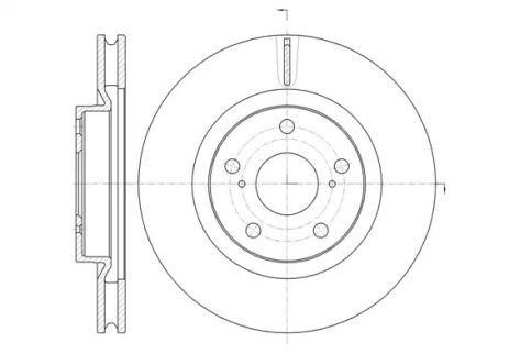 Диск тормозной EMGRAND EC8, TOYOTA CAMRY, REMSA (6125910)