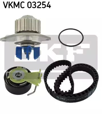 Помпа + комплект ременя ГРМ FIAT QUBO, CITROËN C3, SKF (VKMC03254)