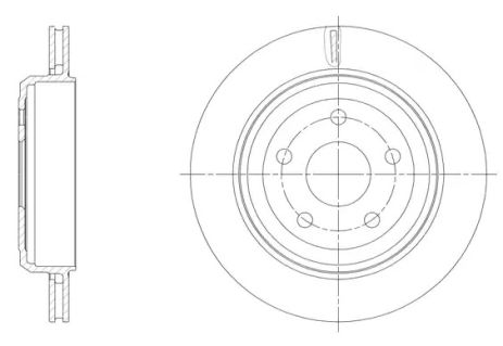 Диск гальмівний JEEP GRAND, Road House (6151310)