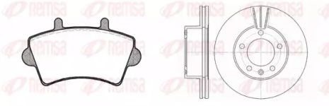 Комплект тормозов, 2 диска+4 колодки NISSAN INTERSTAR, OPEL MOVANO, REMSA (881901)