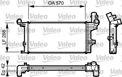 Радиатор охлаждения двигателя VALEO (732303)