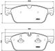 Комплект гальмівних колодок, дискове гальмо MERCEDES-BENZ GLS, BREMBO (P50102)