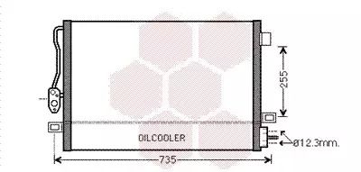 Радіатор, конденсор кондиціонера DODGE JOURNEY, Van Wezel (07005100)