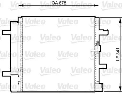 Радіатор, конденсор кондиціонера AUDI A6, VALEO (814370)