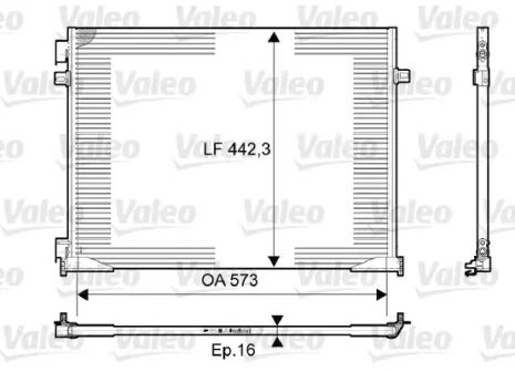 Радиатор, конденсор кондиционера VAUXHALL VIVARO, OPEL VIVARO, VALEO (814172)