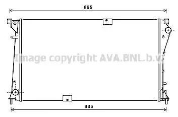 Радиатор охлаждения двигателя NISSAN PRIMASTAR, OPEL VIVARO, AVA COOLING (RTA2490)