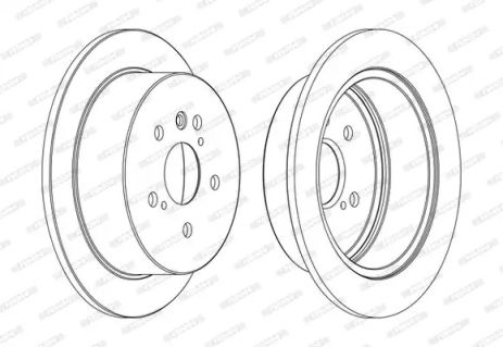 Диск гальмівний TOYOTA HARRIER, LEXUS RX, FERODO (DDF1545C)
