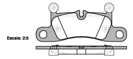 Комплект гальмівних колодок, дискове гальмо PORSCHE BOXSTER, VW TOUAREG, REMSA (137910)