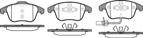 Комплект тормозных колодок, дисковый тормоз AUDI A5, REMSA (121911)