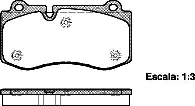 Комплект тормозных колодок, дисковый тормоз MERCEDES-BENZ S-CLASS, REMSA (120200)
