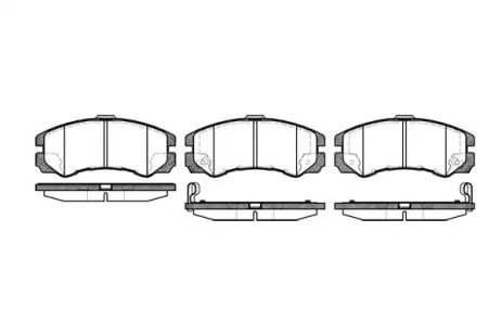 Комплект гальмівних колодок, дискове гальмо ISUZU TFR/TFS, OPEL INSIGNIA, REMSA (042522)