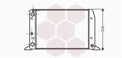 Радіатор охолодження двигуна AUDI 80, Van Wezel (03002028)