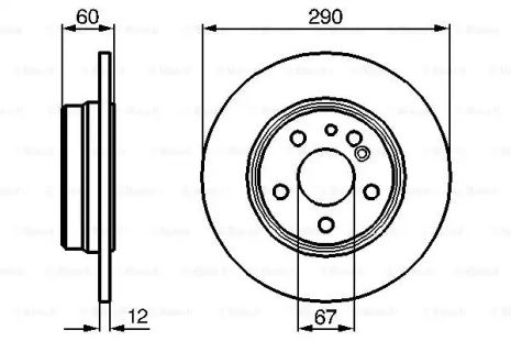 Диск гальмівний MERCEDES-BENZ S-CLASS, BOSCH (0986478607)