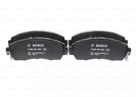 Комплект тормозных колодок, дисковый тормоз HONDA CR-V, BOSCH (0986494685)