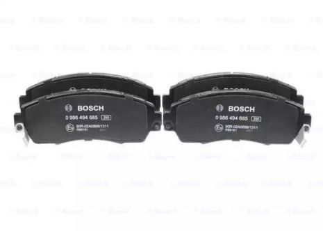Комплект гальмівних колодок, дискове гальмо HONDA CR-V, BOSCH (0986494685)