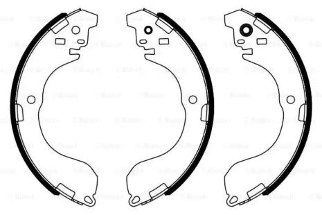 Комплект гальмівних колодок NISSAN JUKE, BOSCH (0986487962)