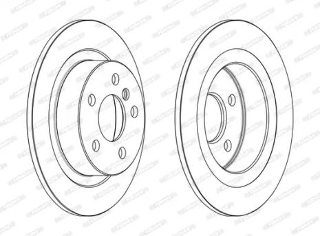 Диск тормозной MINI MINI, BMW 1, FERODO (DDF2612C)