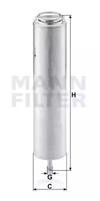 Фильтр топливный ALPINA D5, MINI MINI, MANN (WK5002X)