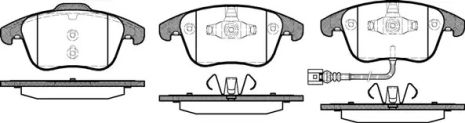 Колодки передні гальмівні Tiguan 07-/Sharan 10- (Ate-Teves), WOKING (P1319321)