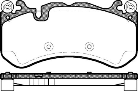 Комплект гальмівних колодок, дискове гальмо MERCEDES-BENZ AMG, REMSA (130000)