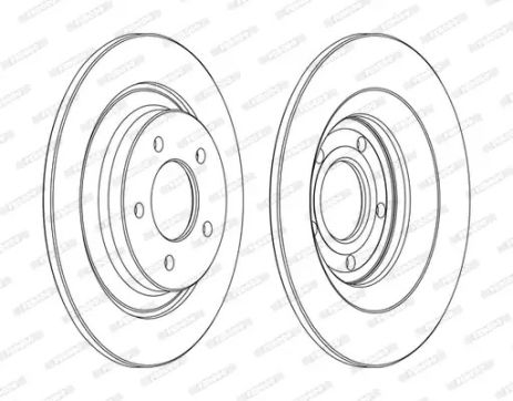 Диск тормозной MAZDA 5, FERODO (DDF1547C)