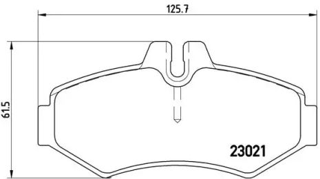 Комплект тормозных колодок, дисковый тормоз PUCH G-MODELL, VW LT, BREMBO (P50020)