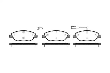 Комплект тормозных колодок, дисковый тормоз CHRYSLER DELTA, ALFA ROMEO, REMSA (086001)