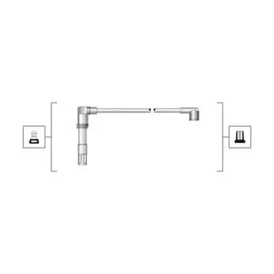 Комплект проводів запалювання SKODA OCTAVIA, VW POLO, MAGNETIMARELLI (941319170081)