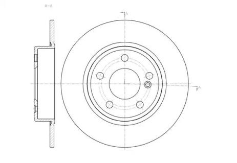 Диск гальмівний MERCEDES-BENZ A-CLASS, REMSA (6146500)