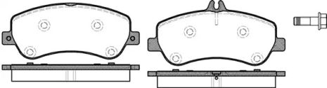 Комплект тормозных колодок, дисковый тормоз MERCEDES-BENZ GLK-CLASS, REMSA (137700)