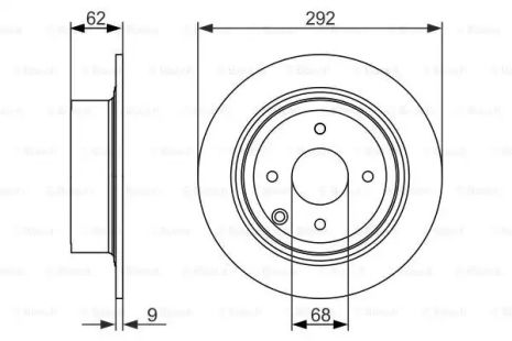 Диск гальмівний NISSAN VERSA, BOSCH (0986479742)