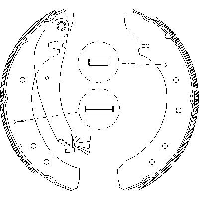 Комплект гальмівних колодок PEUGEOT EXPERT, FIAT SCUDO, REMSA (471900)
