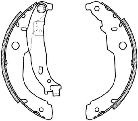 Комплект гальмівних колодок PEUGEOT 208, CITROËN DS3, REMSA (421200)