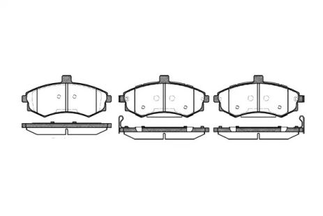 Комплект тормозных колодок, дисковый тормоз KIA CERATO, HYUNDAI MATRIX, REMSA (089302)