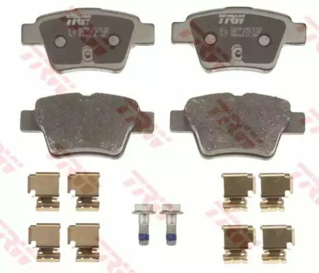 Комплект тормозных колодок, дисковый тормоз CITROËN C4, EMGRAND EC7-RV, TRW (GDB1620)