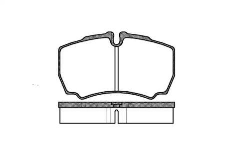 Комплект гальмівних колодок, дискове гальмо IVECO DAILY, REMSA (084900)