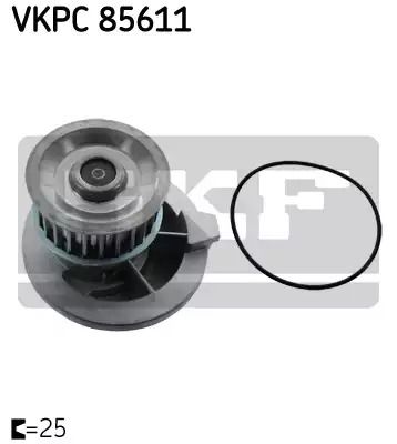 Помпа, водяной насос OPEL ASTRAMAX, HOLDEN CALIBRA, SKF (VKPC85611)