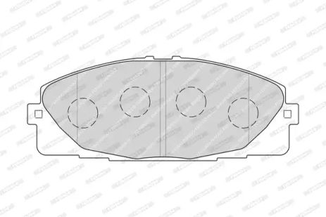 Комплект гальмівних колодок, дискове гальмо NISSAN NV400, TOYOTA HIACE, FERODO (FVR4327)