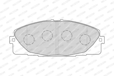 Комплект гальмівних колодок, дискове гальмо NISSAN NV400, TOYOTA HIACE, FERODO (FVR4327)