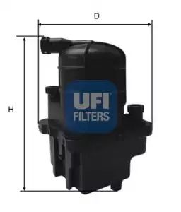 Фильтр топливный RENAULT CLIO, UFI (2408700)