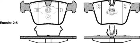 Комплект гальмівних колодок, дискове гальмо MERCEDES-BENZ S-CLASS, REMSA (121600)