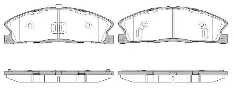 Комплект тормозных колодок, дисковый тормоз FORD USA, REMSA (149500)